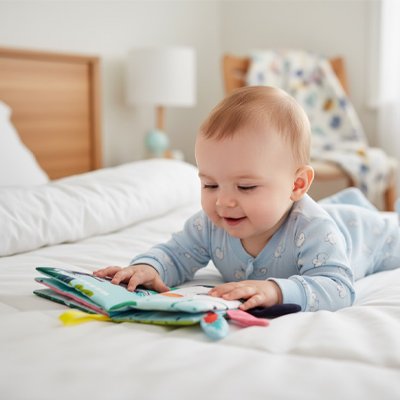 livre bebe en tissus securisant