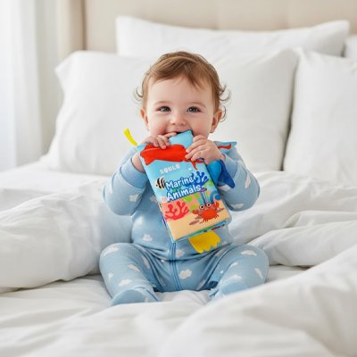 livre bebe en tissus texture varies