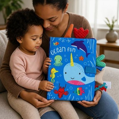 Livre d’éveil Montessori | Textures & Découvertes