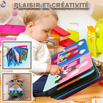 Livre en tissu 3D pour tout - petit TIBOOK™ - bebemam.com