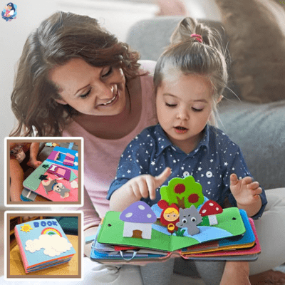 Livre en tissu 3D pour tout - petit TIBOOK™ - bebemam.com