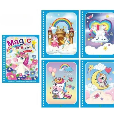 livres de coloriage a l eau licorne