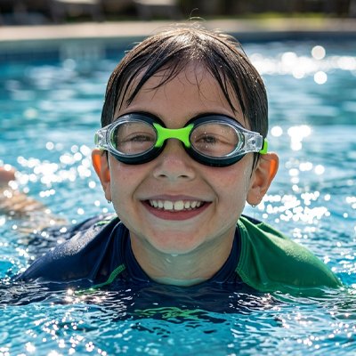 lunette de natation monture en silicone souple