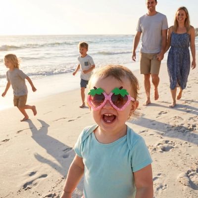 lunette de soleil bebe rose