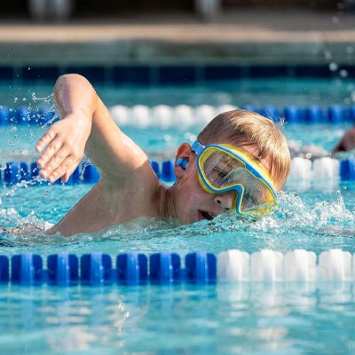 lunette natation double sangle elastique