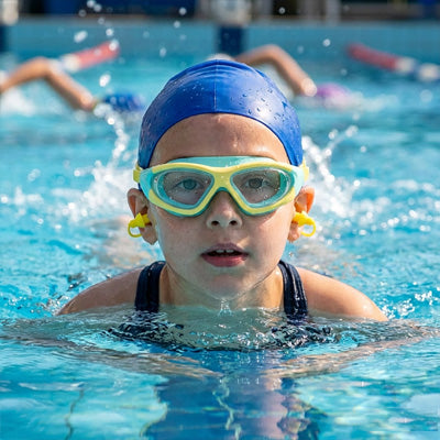 lunette natation jaune