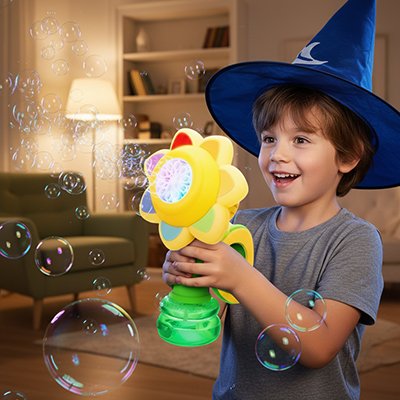 machine a bulles forme florale ludique