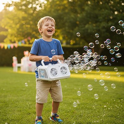 machine a bulles poignee de transport ergonomique