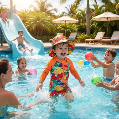 maillot de bain bebe orange
