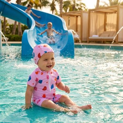 maillot de bain bebe pastel