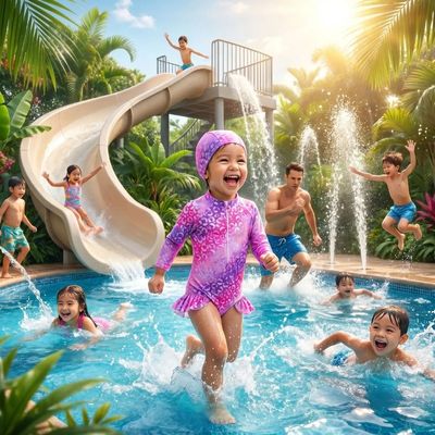 maillot de bain enfant floral design