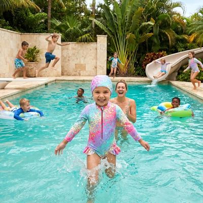 maillot de bain enfant floral leger