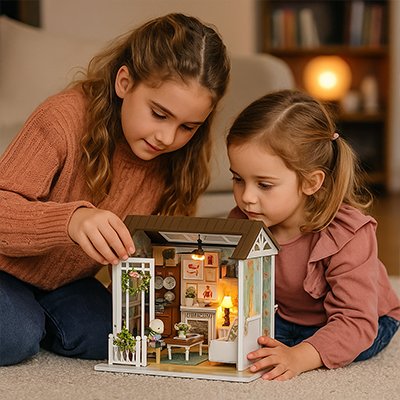 maison de poupee en bois stimulation de la creativite 