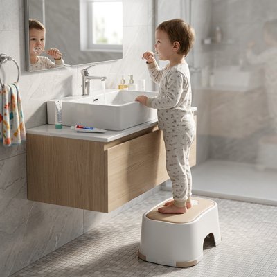 marche pied enfant poignées laterales integrees