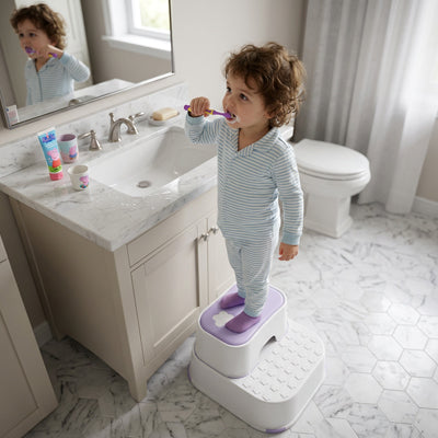 marche pieds violet