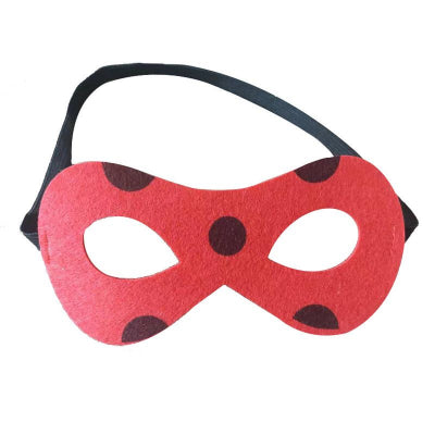 masques en feutre coccinelle rouge