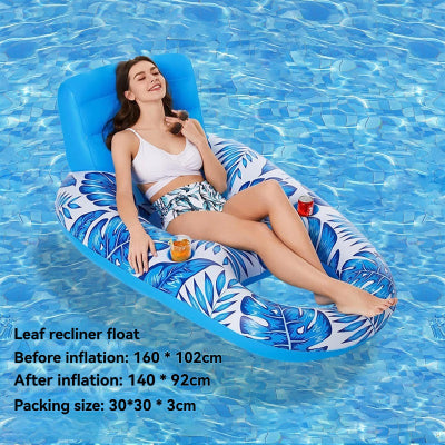 matelas gonflable piscine floting bleu