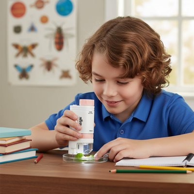 microscope enfant grossissement ajustable