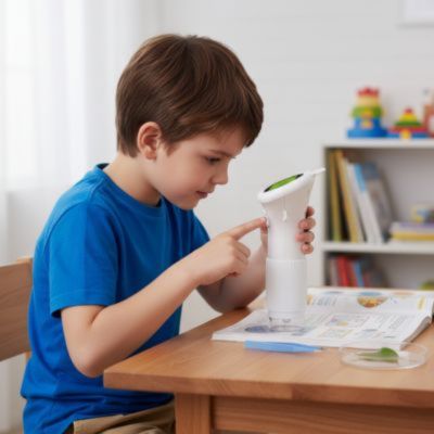 microscope enfant transforme sa curiosite