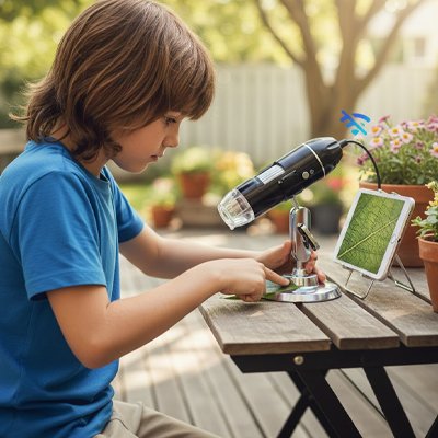 microscope portable enfant grossissement reglable