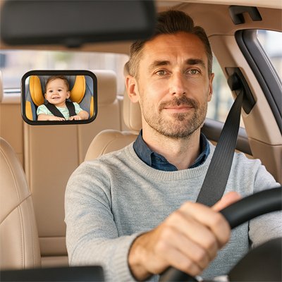 miroir voiture bebe fixation universelle sur appui tete 