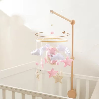 mobile bebe feerique lapin lune eveille la curiosite