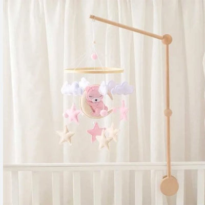 mobile bebe feerique lapin lune systeme silencieux