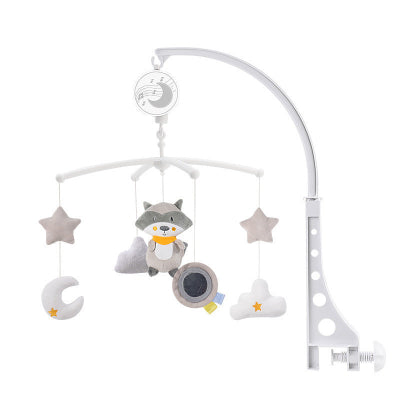 mobile bebe forestier musical gris