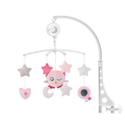 mobile bebe forestier musical rose