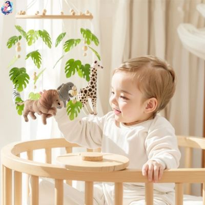 mobile bebe jungle naturel coordination oeil main