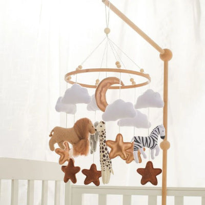 mobile bebe safari animaux hypoalergenique