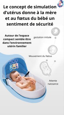 Nid de bébé pliant DORMILOU - bebemam.com