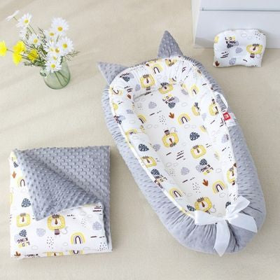 nid pour bebe arc en ciel