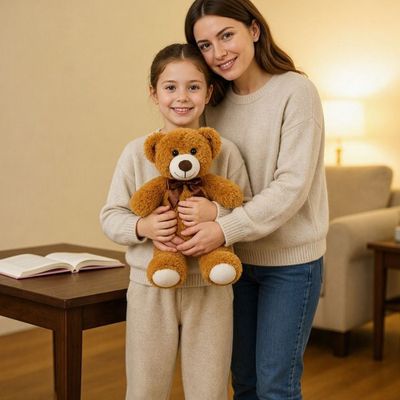 ours en peluche soutenant