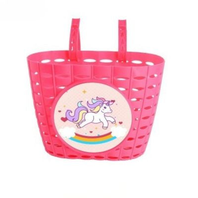 panier de velo rose