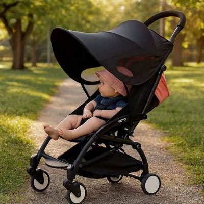 par soleil pour poussette​ installation simple