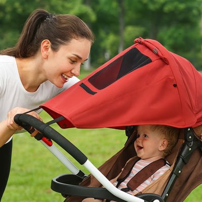 par soleil pour poussette​ ventilation optimale