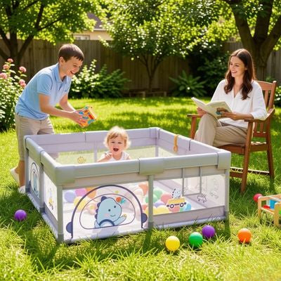 parc bebe dinosaur exterieur
