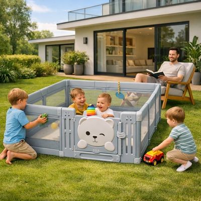 parc bebe ours spacieux