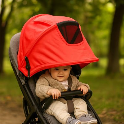 pare soleil pour poussette​ ventilation integree