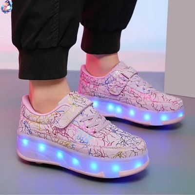patin a roulette fille lumiere led
