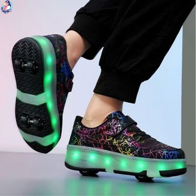 patin a roulette fille roue avant detachable