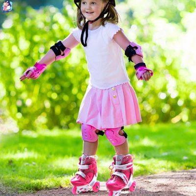 Patins à roulettes enfant | Roues lumineuses LED réglables