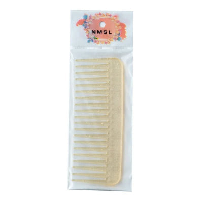 peigne a cheveux paillette jaune