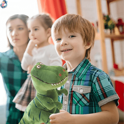 Peluche de dinosaure VORANNOSAURE™ - bebemam.com