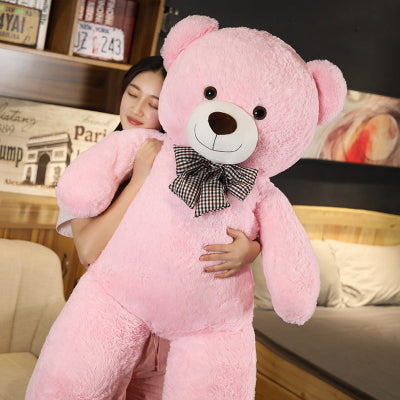 peluche ours geante rose