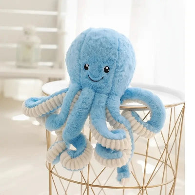 peluche pieuvre bleu