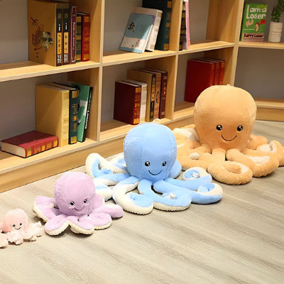 peluche pieuvre coloree