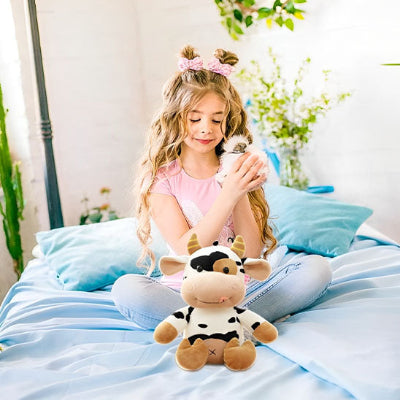 peluche vache douce