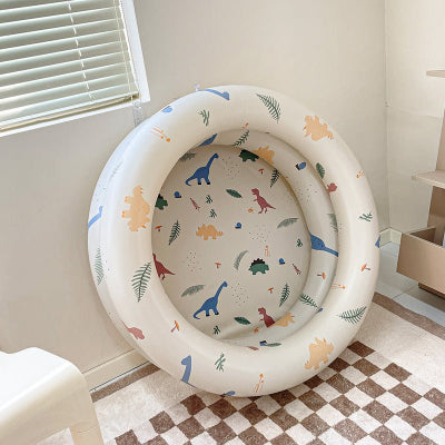 piscine gonflable beige